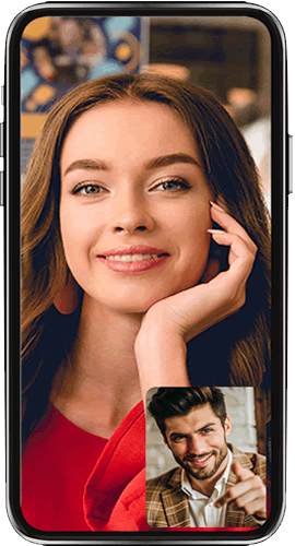 Fullscreen video call