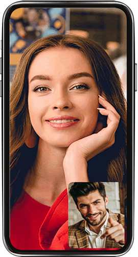 Fullscreen video call